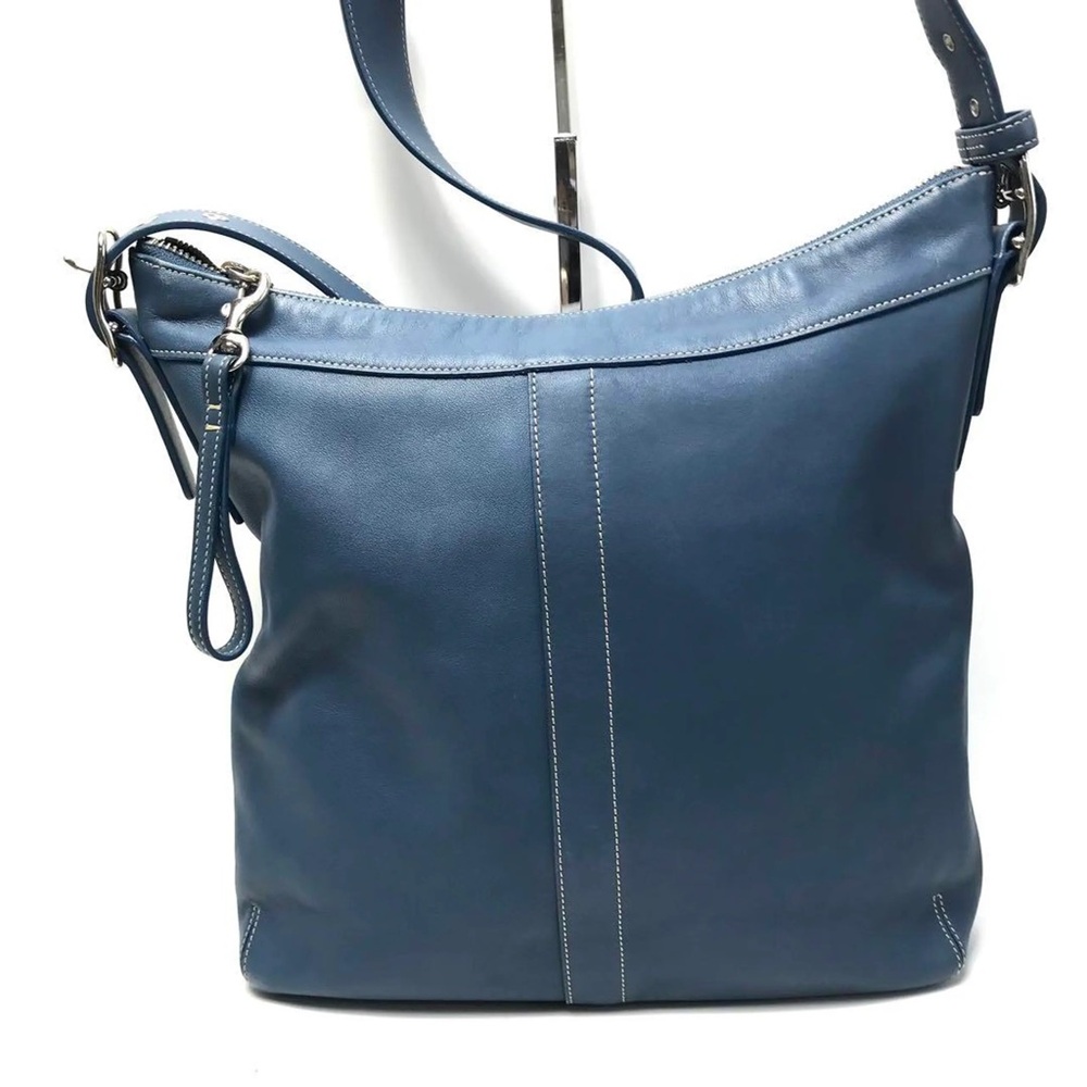 Vintage Coach 9188 Leather Legacy Hobo Duffle & matching wristlet 🩵
